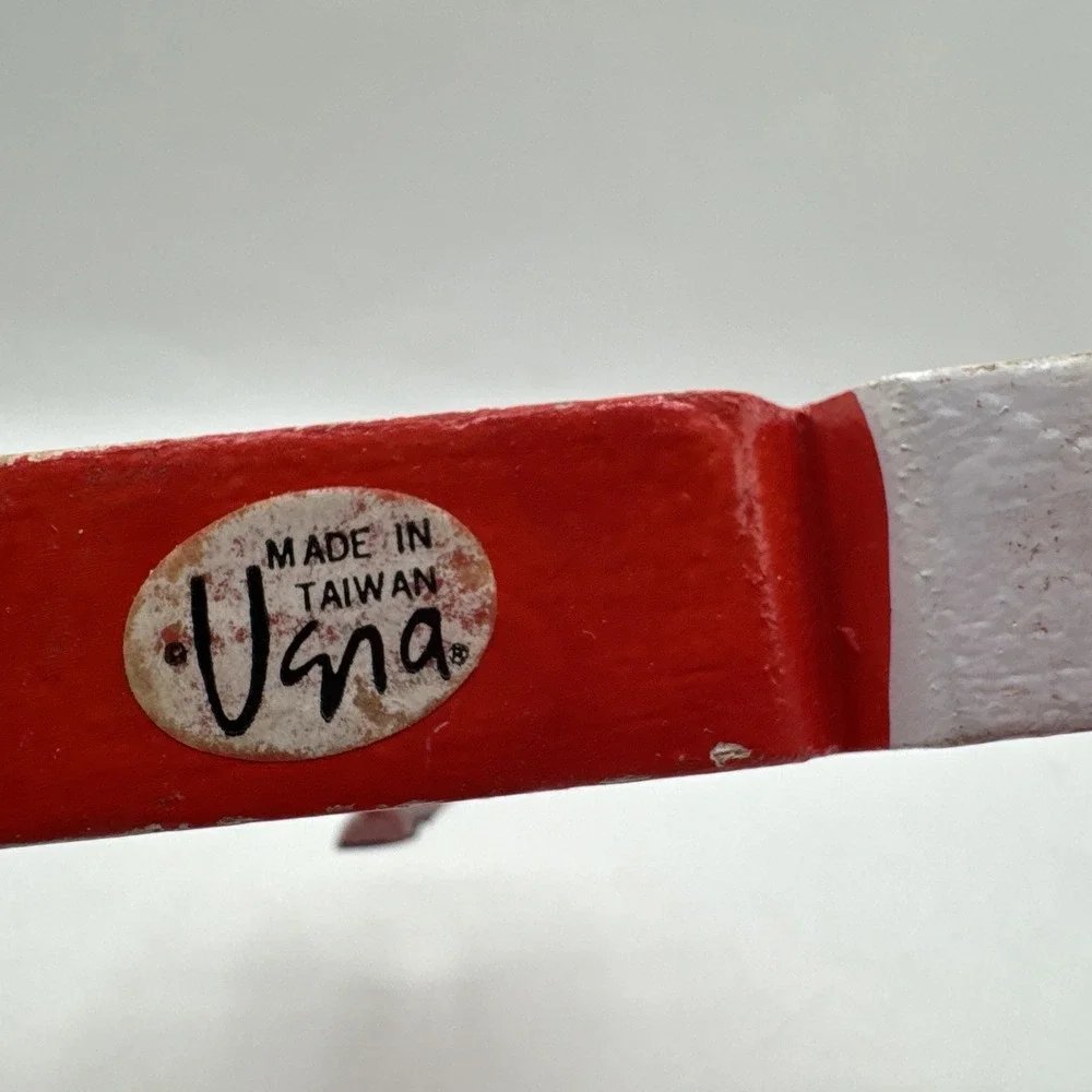 11 Vintage Christmas Ugna Kitschy Wooden Santa Reindeer Figural Napkin Rings